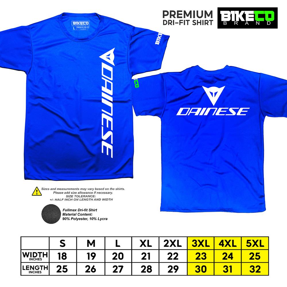 Dainese Side Print | Premium Riding Dri-Fit Shirt - BIKECO APPARELS
