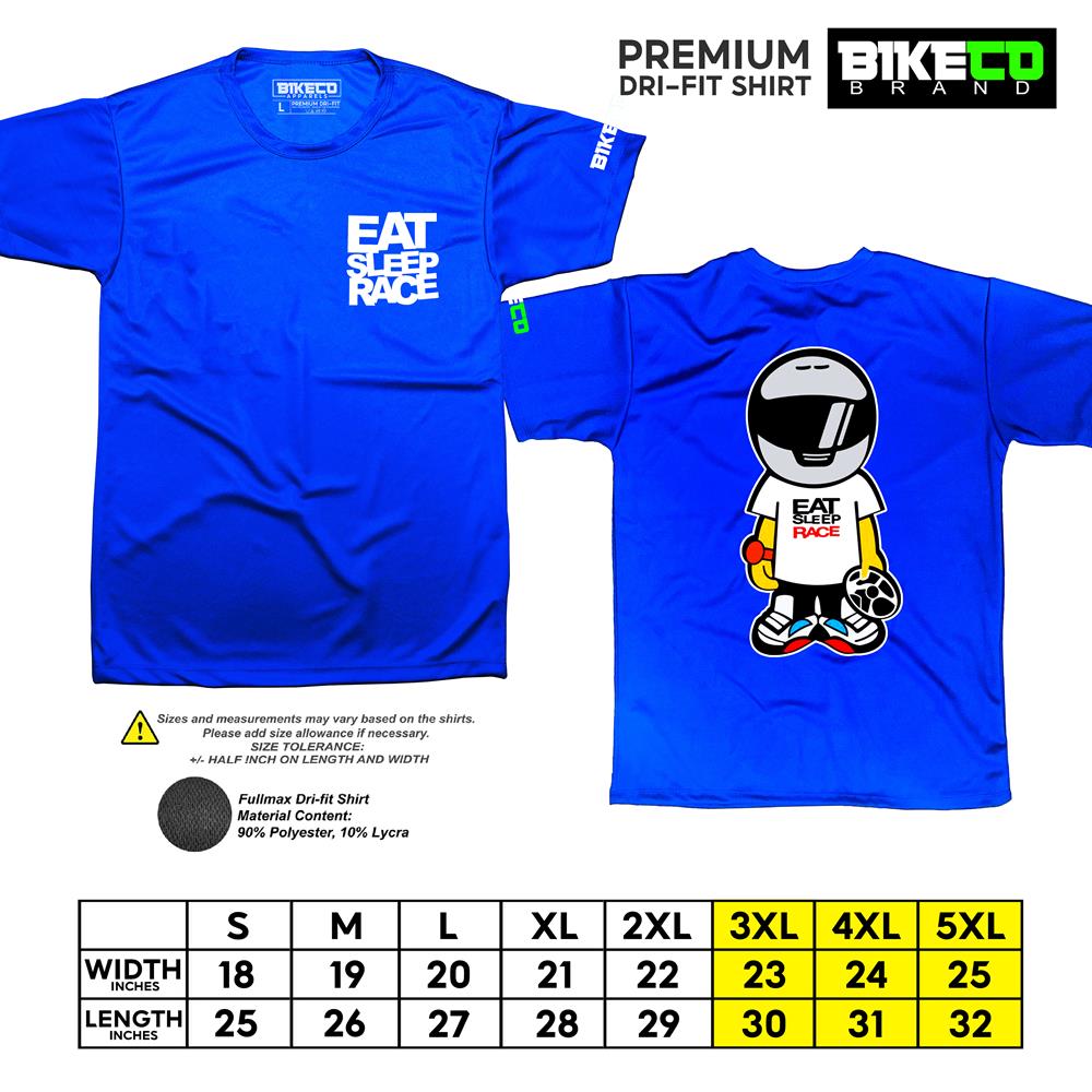 Eat Sleep Race Pocket Print | Premium Riding Dri-Fit Shirt