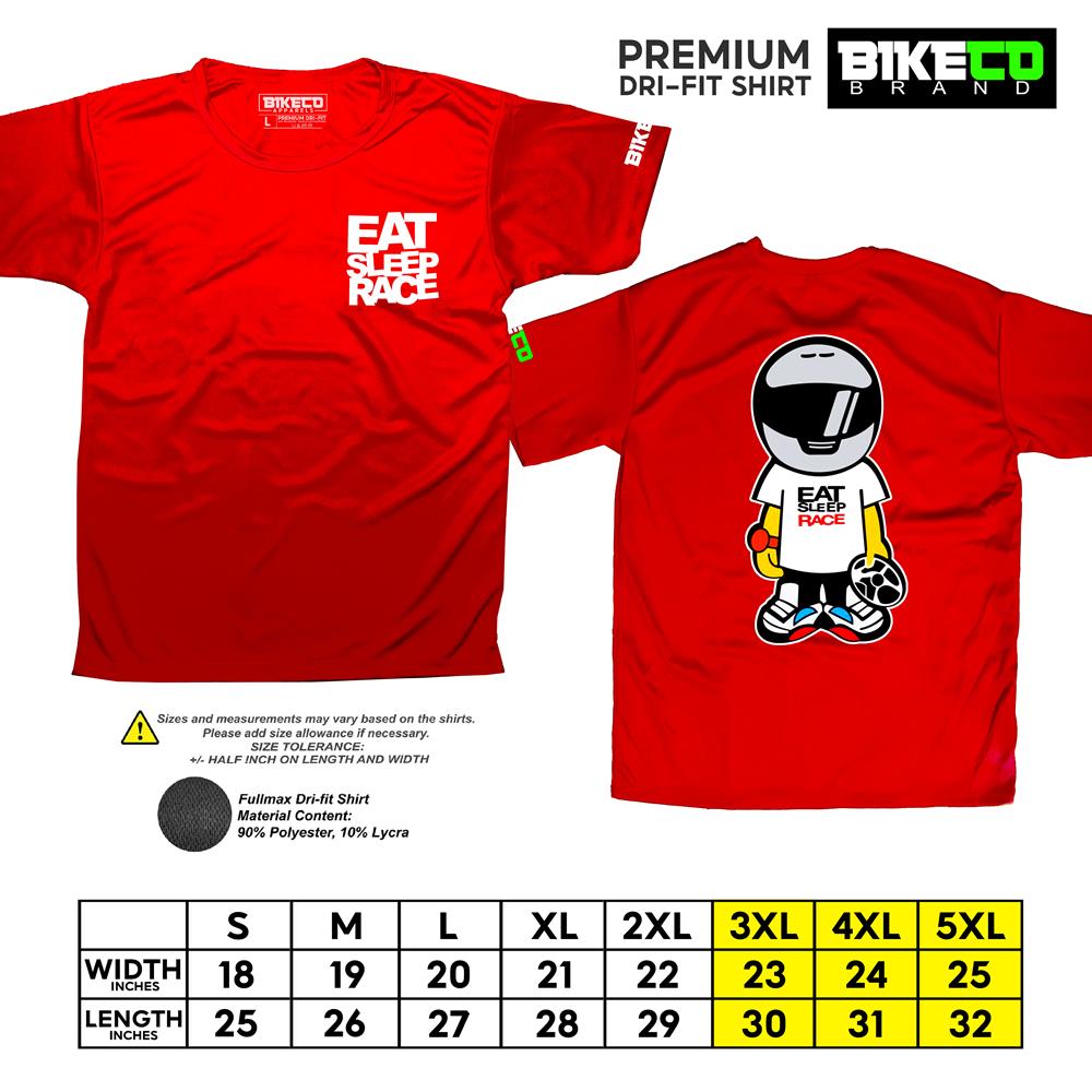 Eat Sleep Race Pocket Print | Premium Riding Dri-Fit Shirt