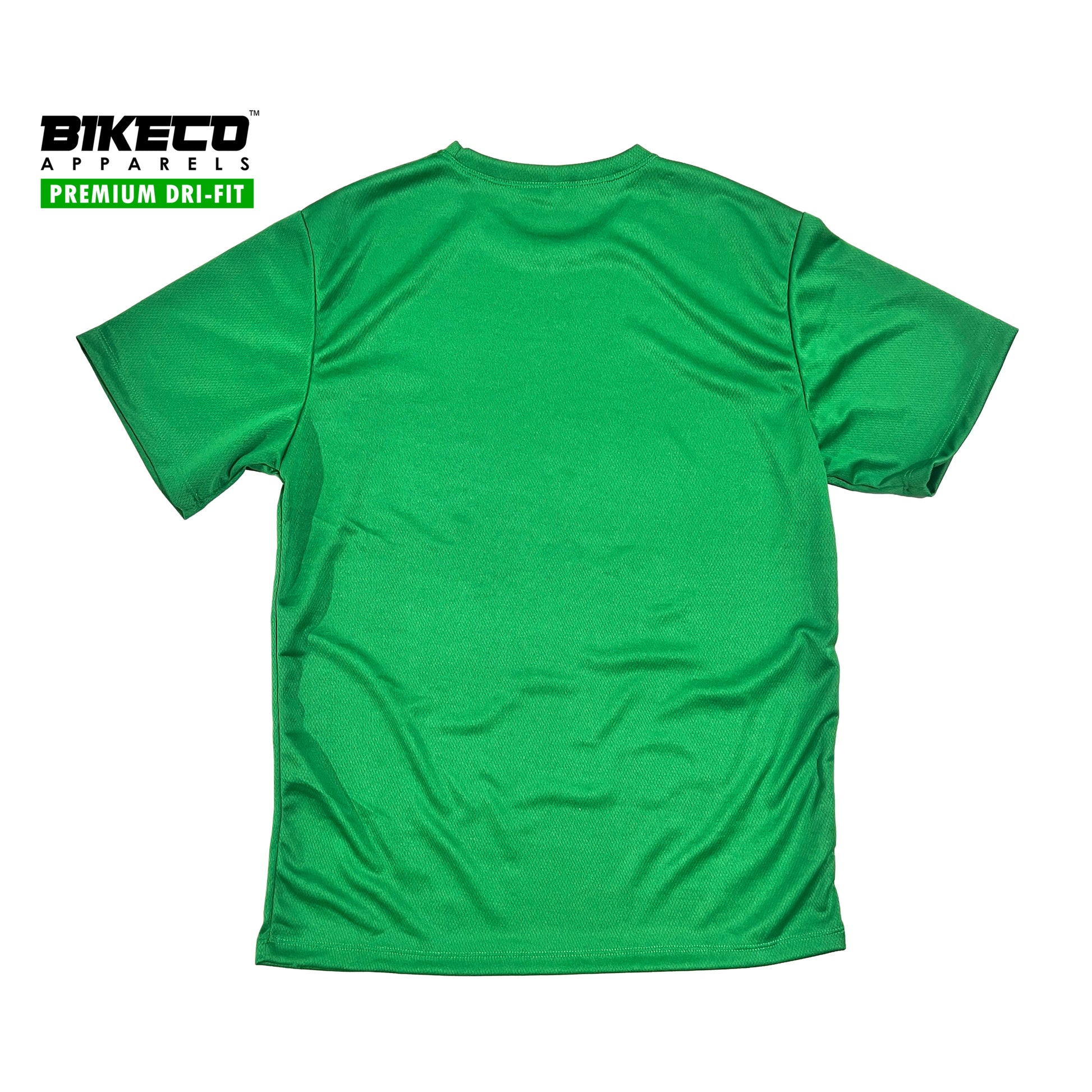 Bikeco Premium Dri-Fit Shirt | Plain Emerald Green Shirt - BIKECO APPARELS