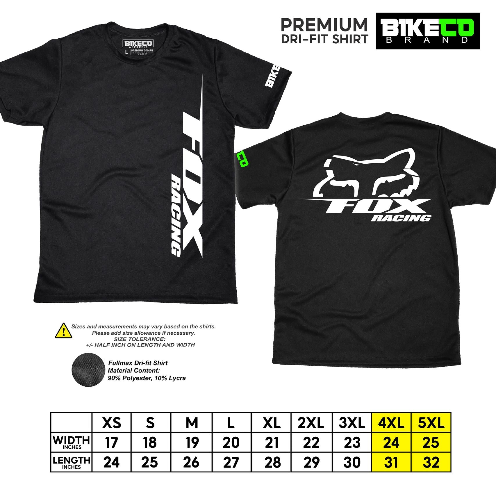Fox Racing Side Print | Premium Cycling Dri-Fit Shirt - BIKECO APPARELS