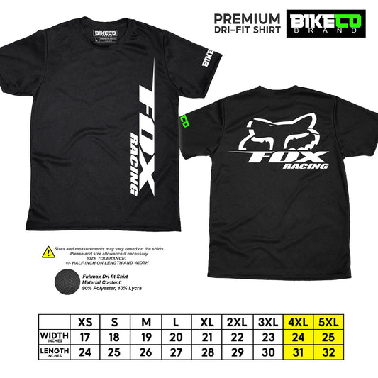 Fox Racing Side Print | Premium Cycling Dri-Fit Shirt - BIKECO APPARELS