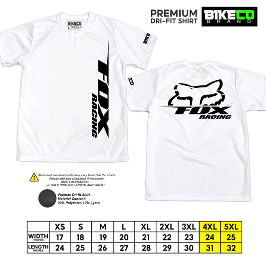 Fox Racing Side Print | Premium Cycling Dri-Fit Shirt - BIKECO APPARELS