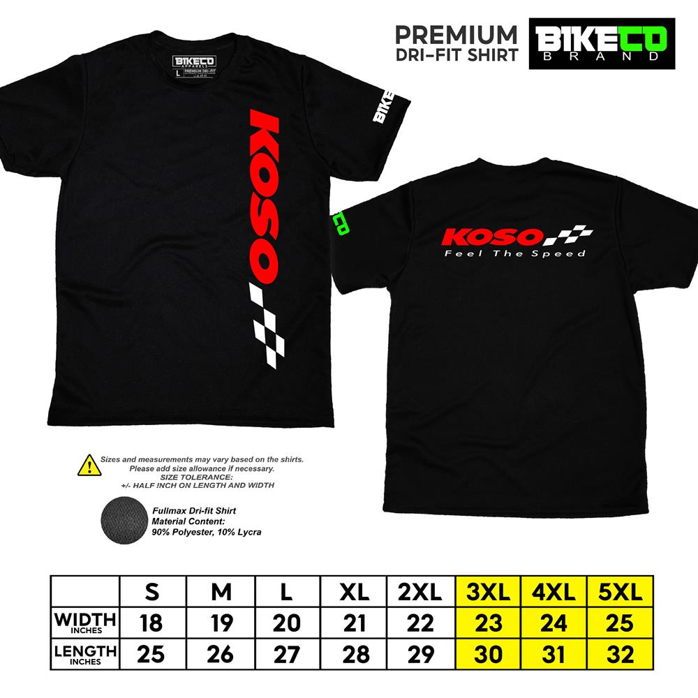 Koso Side Print | Premium Riding Dri-Fit Shirt - BIKECO APPARELS