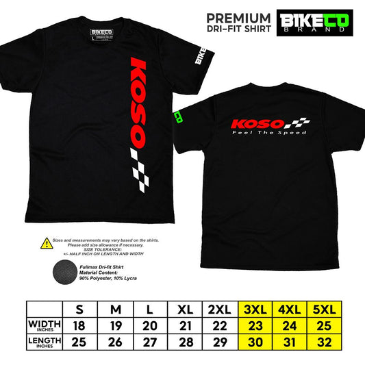 Koso Side Print | Premium Riding Dri-Fit Shirt - BIKECO APPARELS