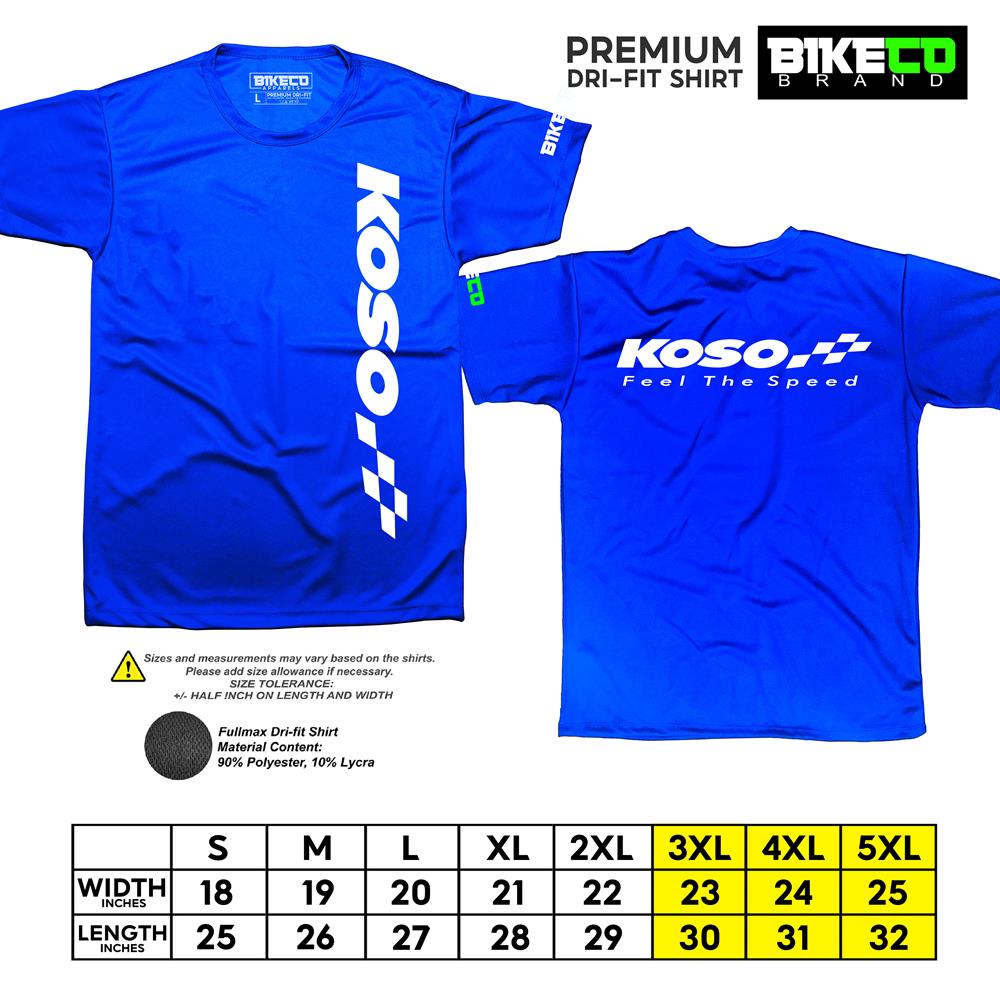Koso Side Print | Premium Riding Dri-Fit Shirt - BIKECO APPARELS