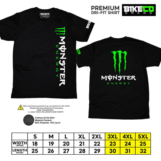 Monster Side Print | Premium Riding Dri-Fit Shirt - BIKECO APPARELS