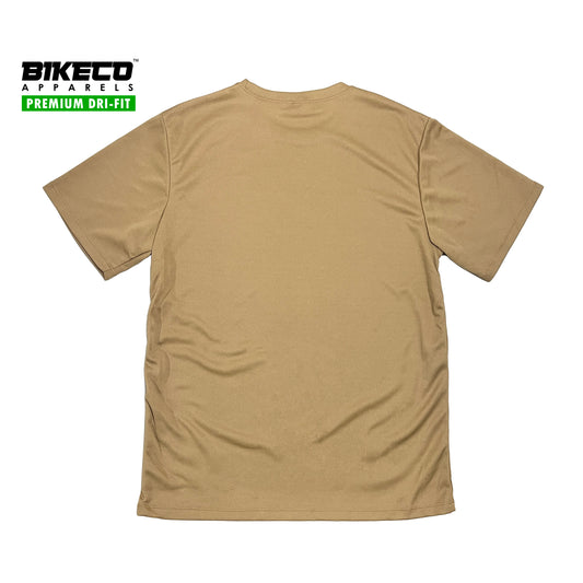 Bikeco Premium Dri-Fit Shirt | Plain Mocha Shirt - BIKECO APPARELS