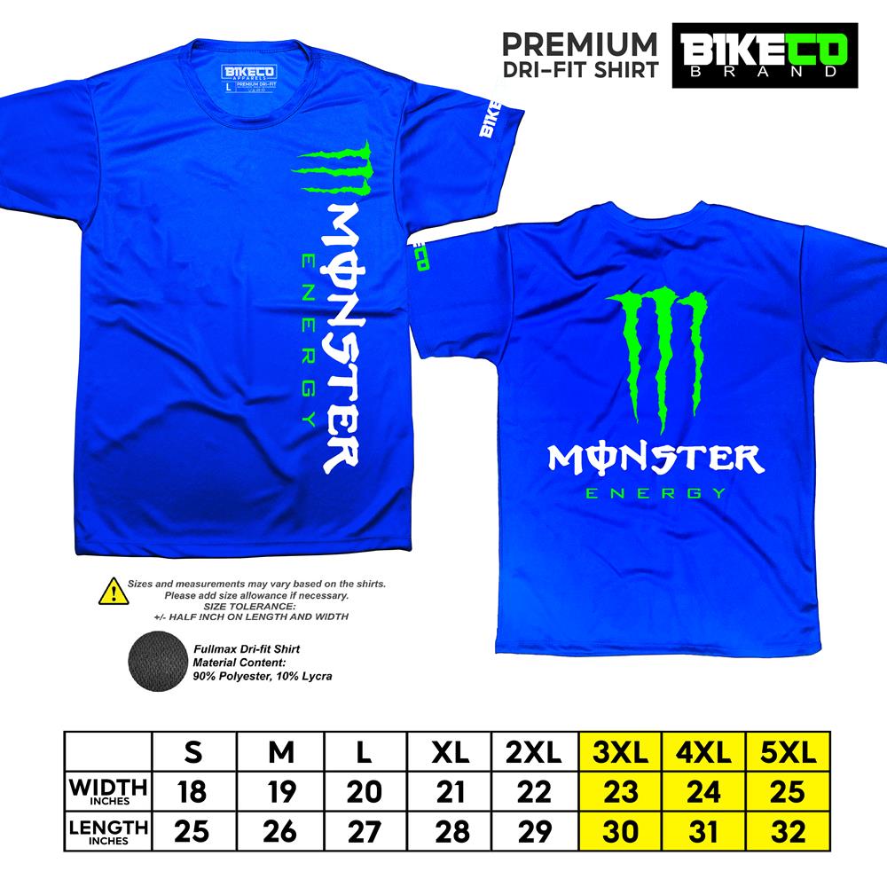 Monster Side Print | Premium Riding Dri-Fit Shirt - BIKECO APPARELS