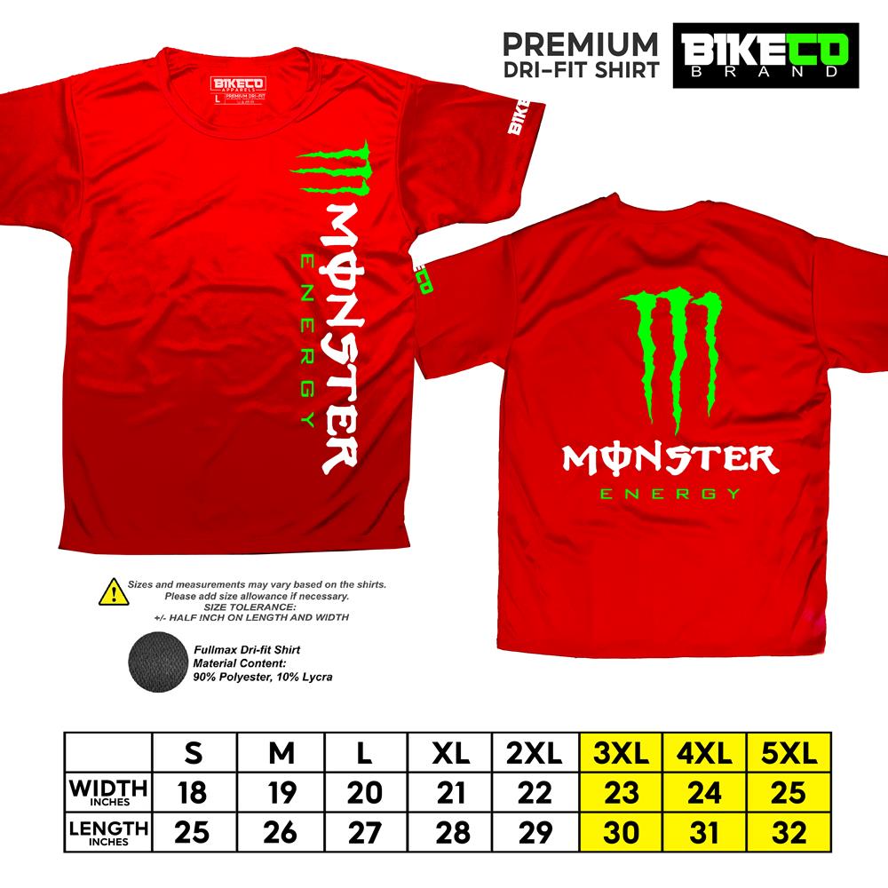 Monster Side Print | Premium Riding Dri-Fit Shirt - BIKECO APPARELS