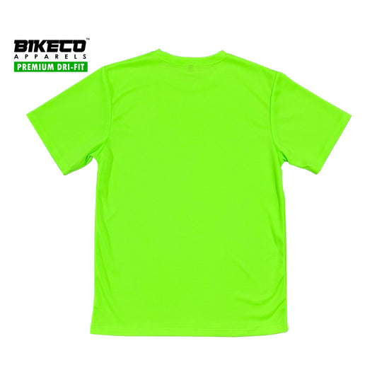 Bikeco Premium Dri-Fit Shirt | Plain Neon Green - BIKECO APPARELS