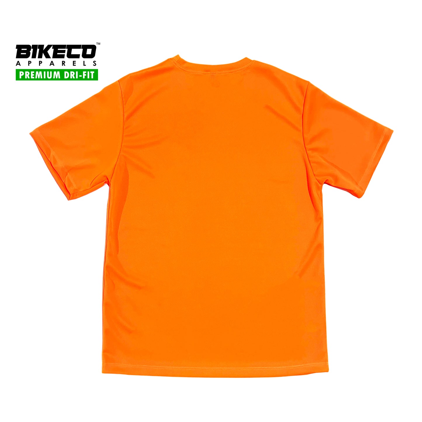 Bikeco Premium Dri-Fit Shirt | Plain Neon Orange - BIKECO APPARELS