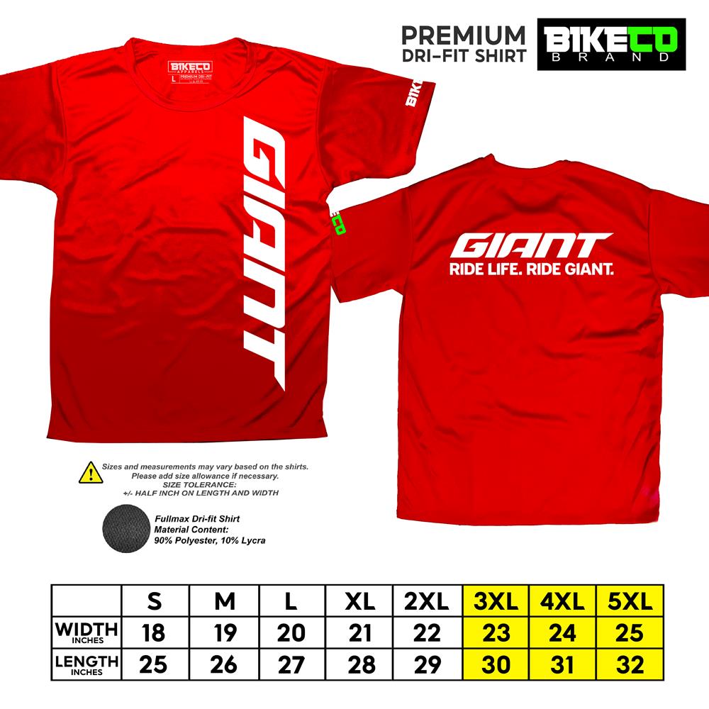 New Giant Side Print | Premium Cycling Dri-Fit Shirt - BIKECO APPARELS