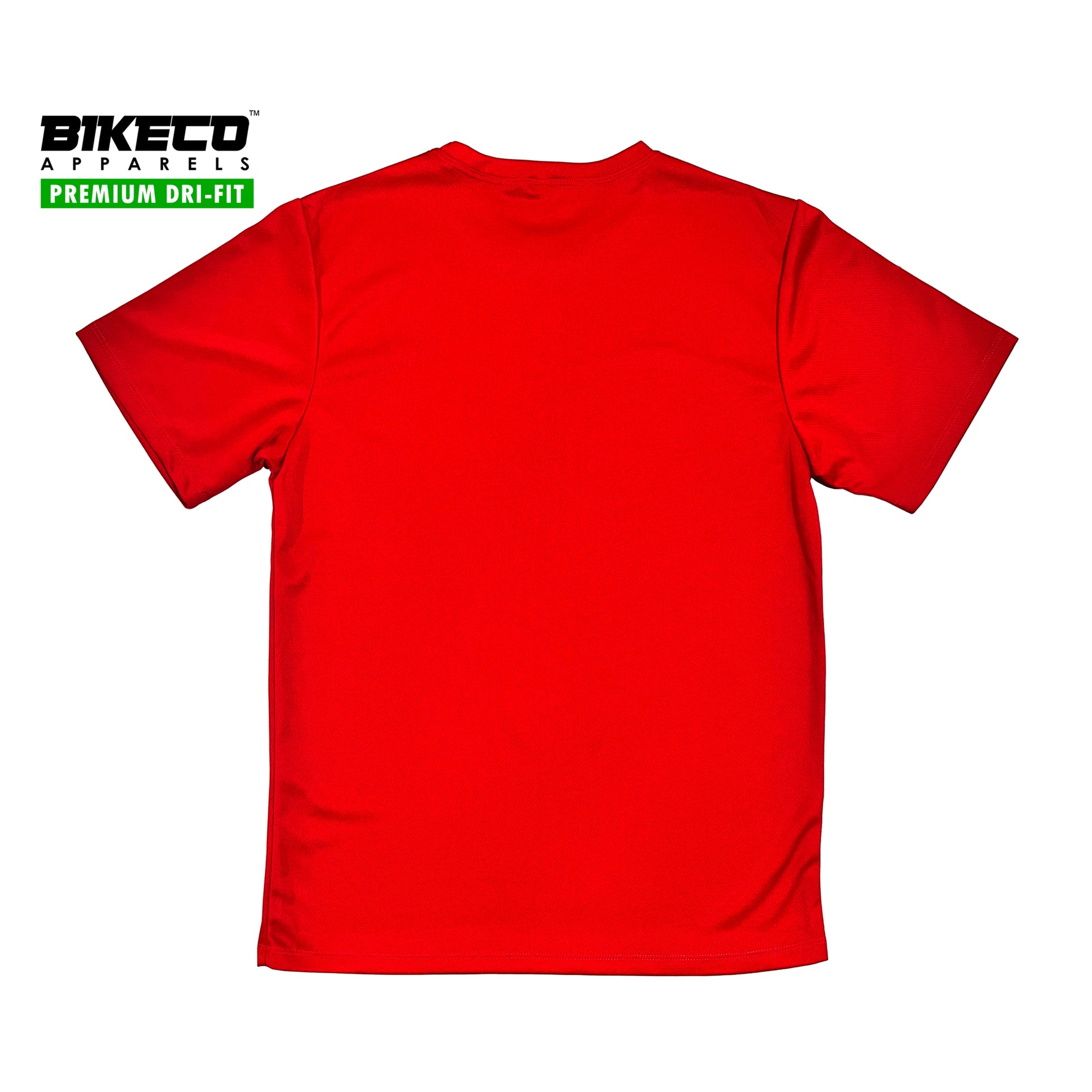 Bikeco Premium Dri-Fit Shirt | Plain Red - BIKECO APPARELS