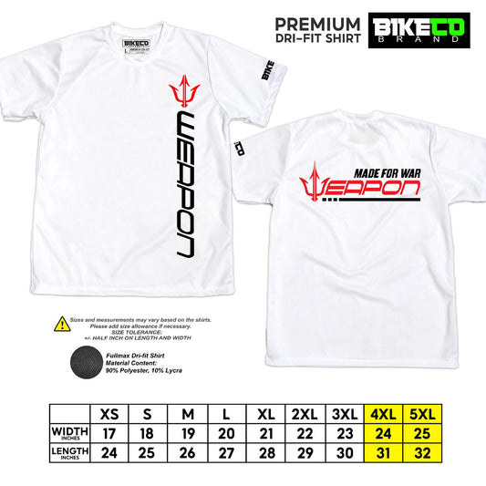 Weapon Side Print | Premium Cycling Dri-Fit Shirt - BIKECO APPARELS