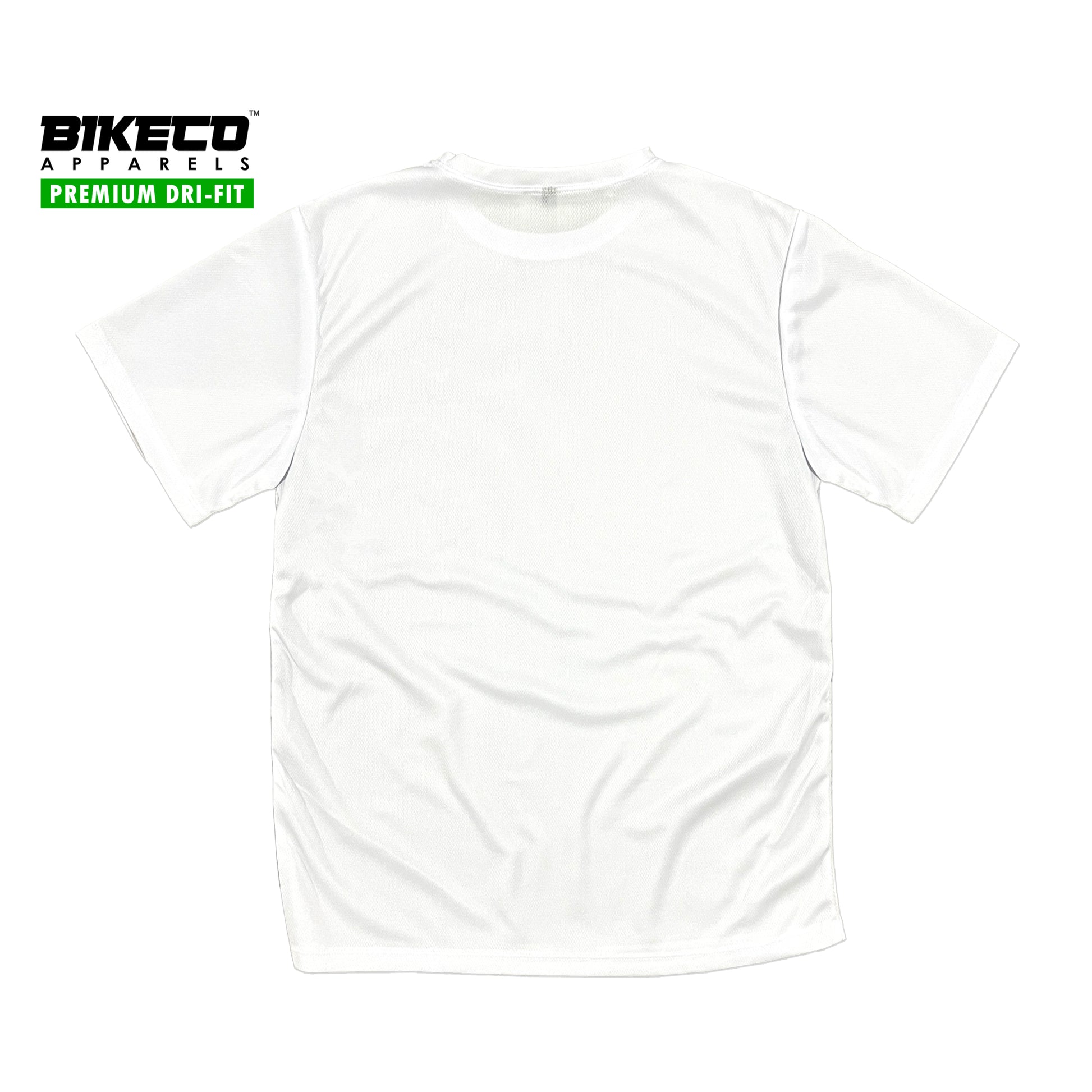 Bikeco Premium Dri-Fit Shirt | Plain White - BIKECO APPARELS