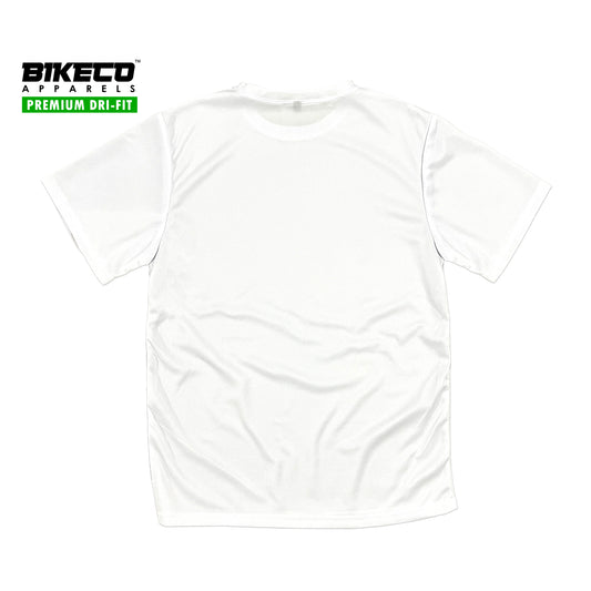 Bikeco Premium Dri-Fit Shirt | Plain White - BIKECO APPARELS