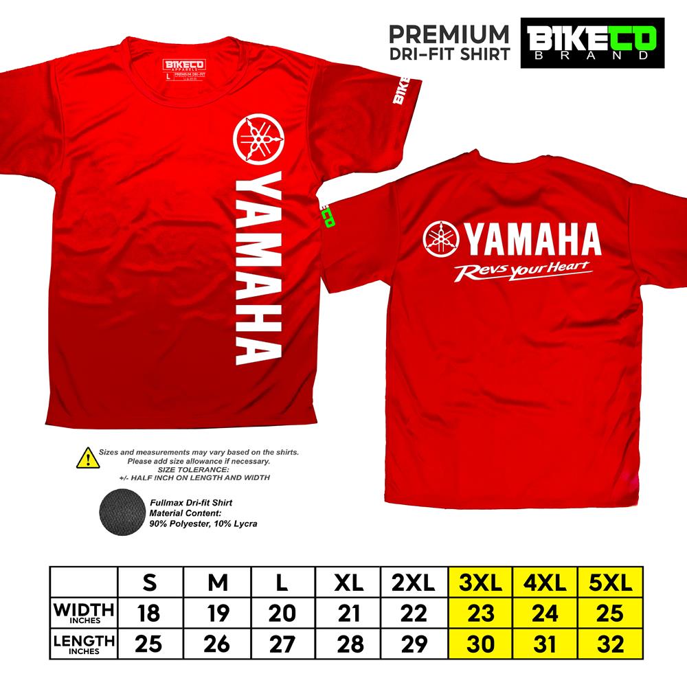 Yamaha Side Print | Premium Riding Dri-Fit Shirt - BIKECO APPARELS