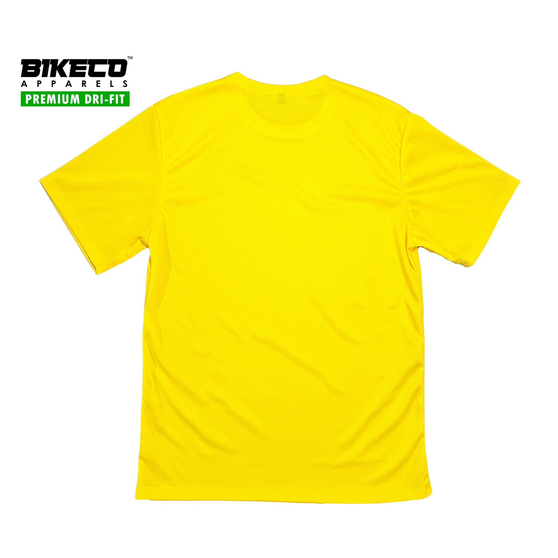Bikeco Premium Dri-Fit Shirt | Plain Yellow Shirt - BIKECO APPARELS