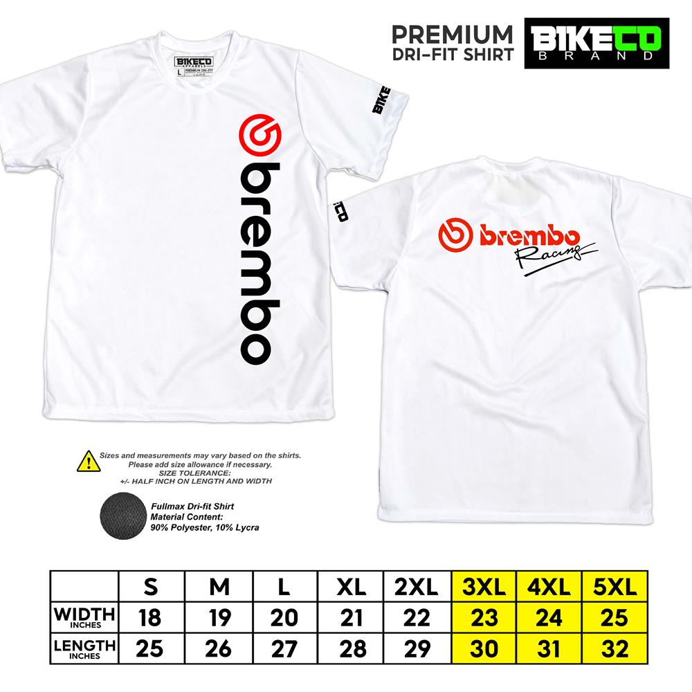 Brembo Side Print | Premium Riding Dri-Fit Shirt - BIKECO APPARELS