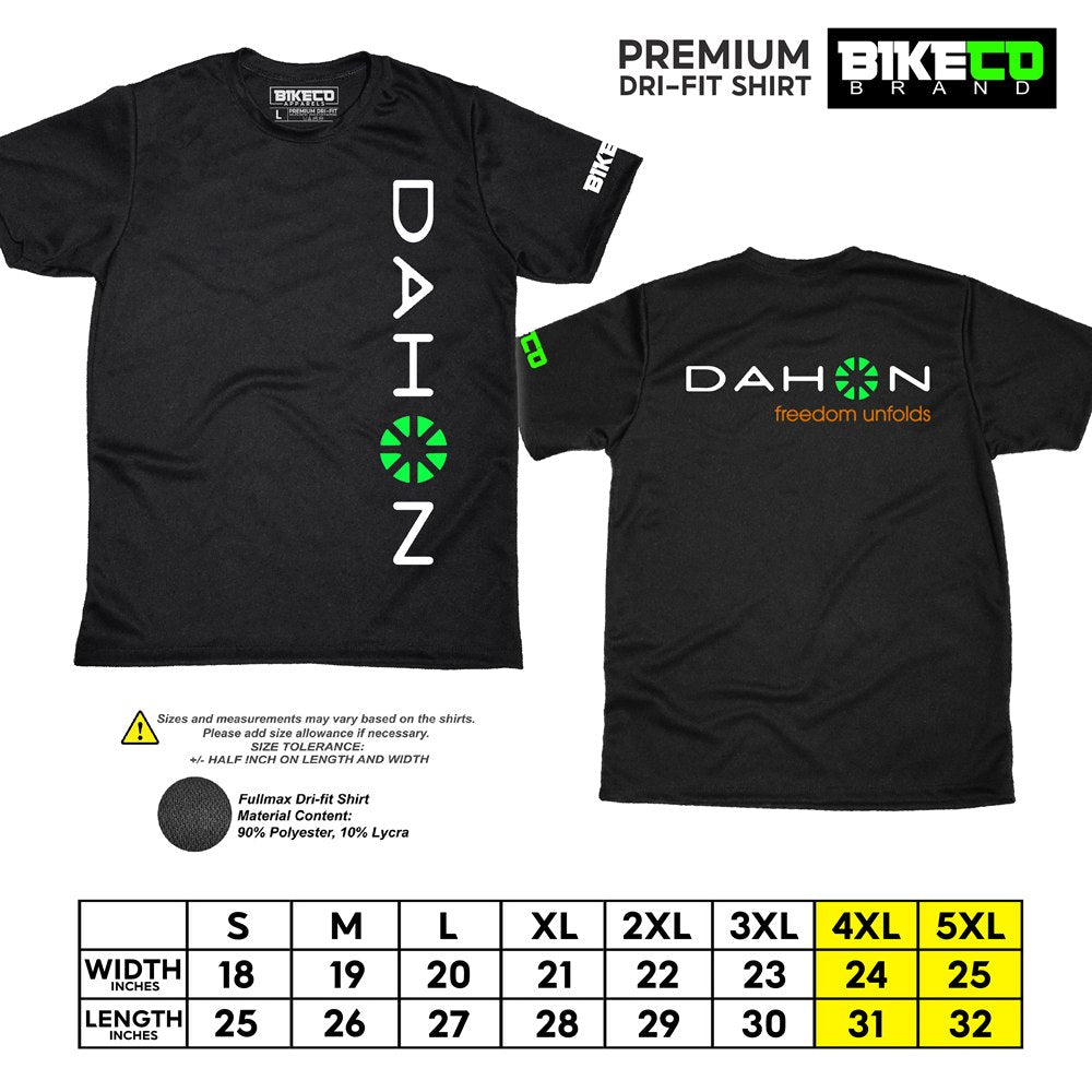 Dahon Side Print | Premium Cycling Dri-Fit Shirt - BIKECO APPARELS