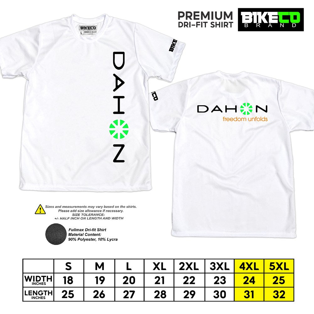 Dahon Side Print | Premium Cycling Dri-Fit Shirt - BIKECO APPARELS