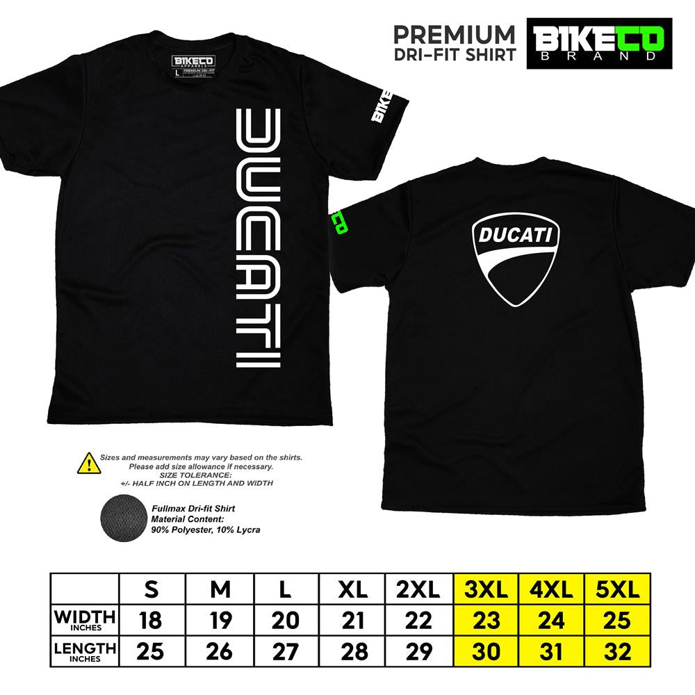 Ducati Side Print | Premium Riding Dri-Fit Shirt - BIKECO APPARELS