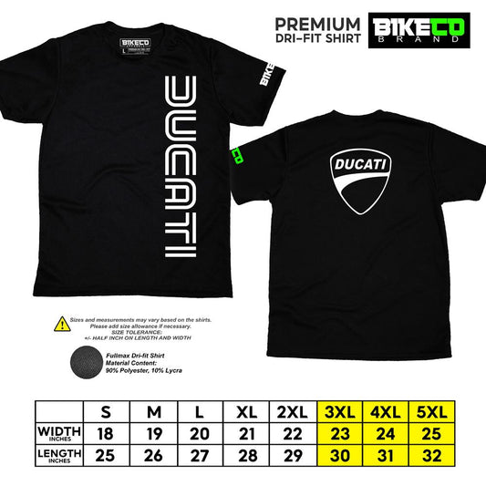 Ducati Side Print | Premium Riding Dri-Fit Shirt - BIKECO APPARELS