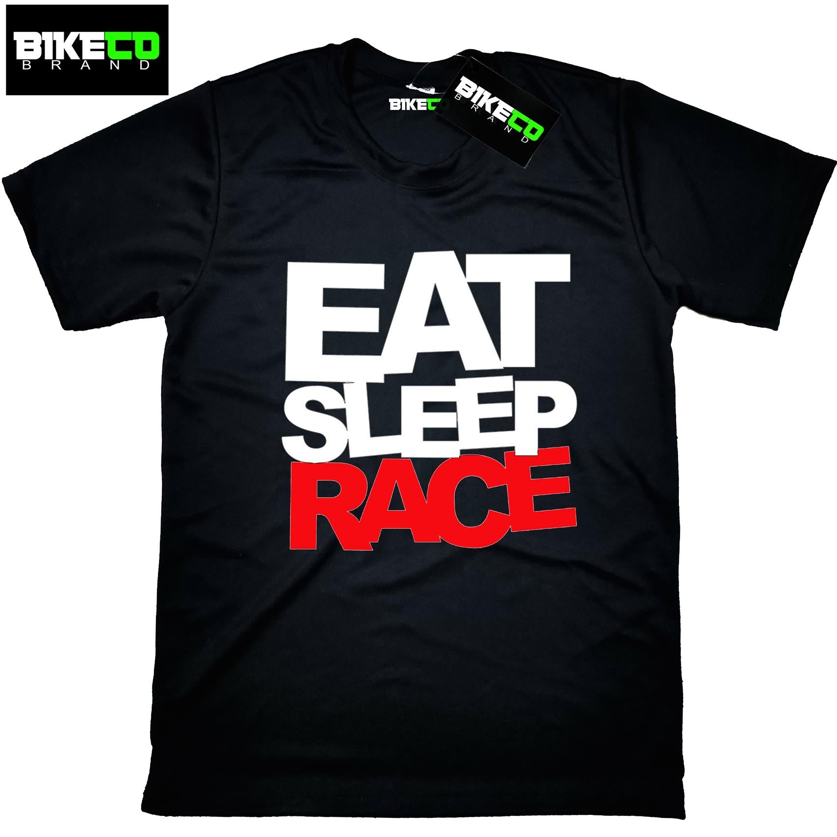 Eat Sleep Race Riding Dri-Fit Shirt | BIKECO Brand Collections - BIKECO APPARELS
