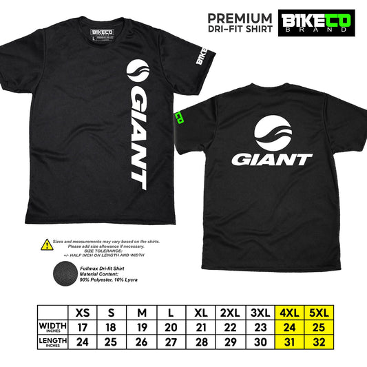 Giant Side Print | Premium Cycling Dri-Fit Shirt - BIKECO APPARELS