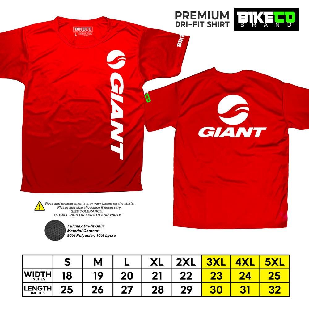 Giant Side Print | Premium Cycling Dri-Fit Shirt - BIKECO APPARELS