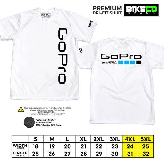 Go Pro Side Print | Premium Cycling Dri-Fit Shirt