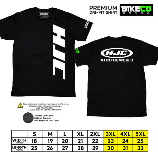 HJC Side Print | Premium Riding Dri-Fit Shirt - BIKECO APPARELS