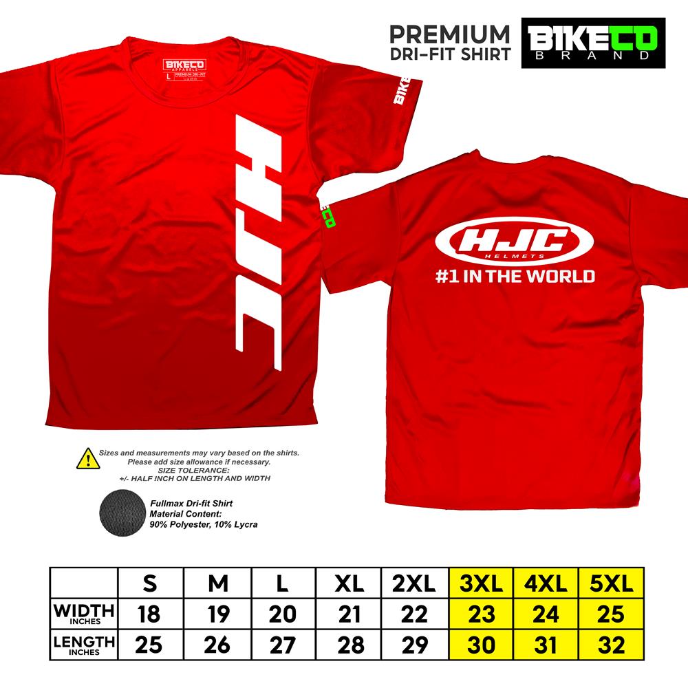 HJC Side Print | Premium Riding Dri-Fit Shirt - BIKECO APPARELS