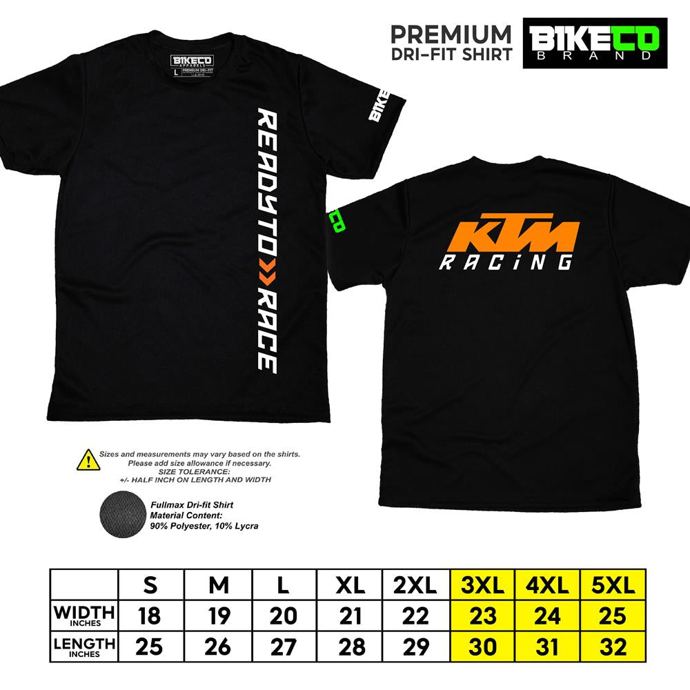 KTM Side Print | Premium Riding Dri-Fit Shirt - BIKECO APPARELS