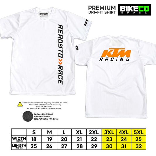 KTM Side Print | Premium Riding Dri-Fit Shirt - BIKECO APPARELS