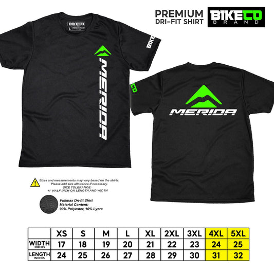 Merida Side Print | Premium Cycling Dri-Fit Shirt - BIKECO APPARELS