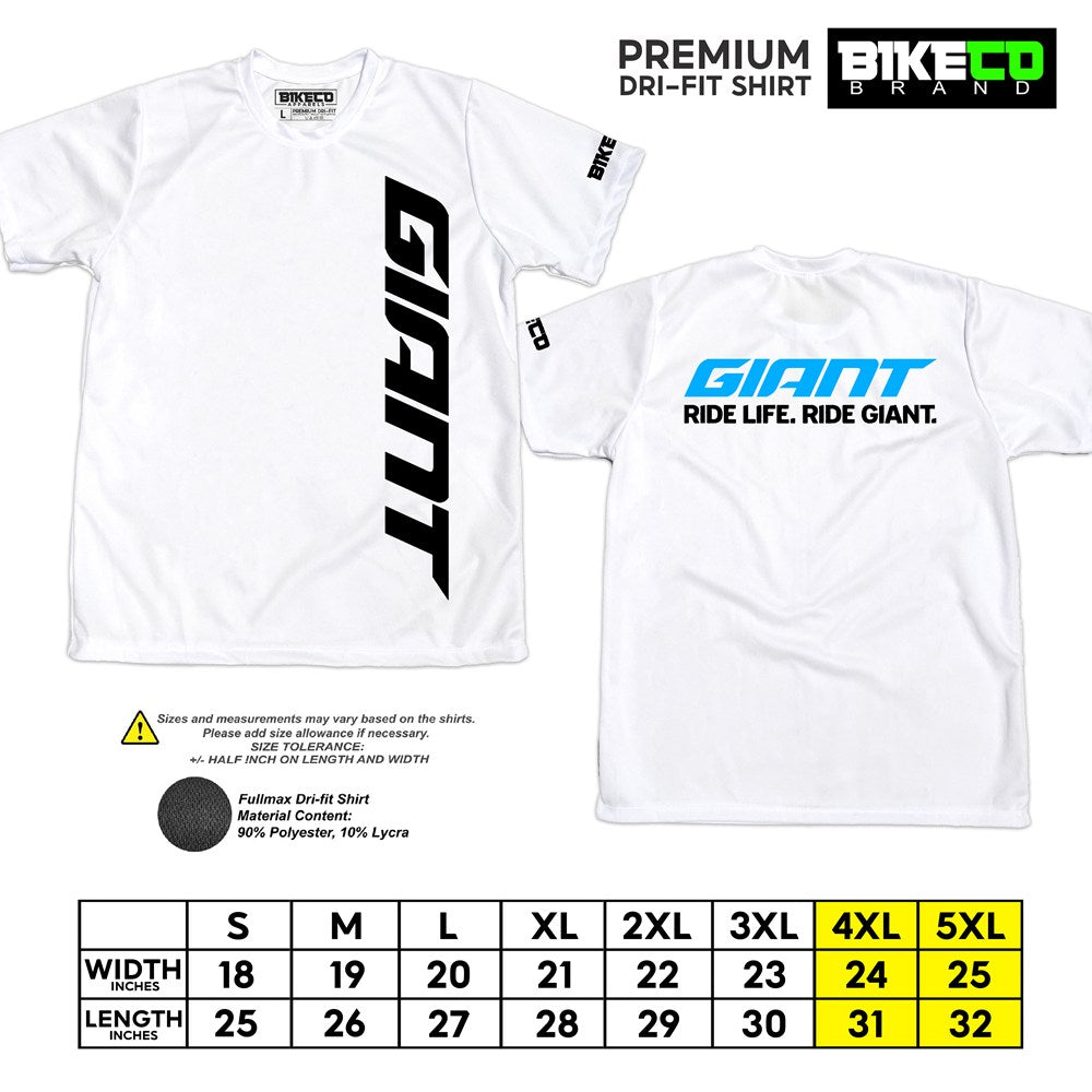 New Giant Side Print | Premium Cycling Dri-Fit Shirt - BIKECO APPARELS