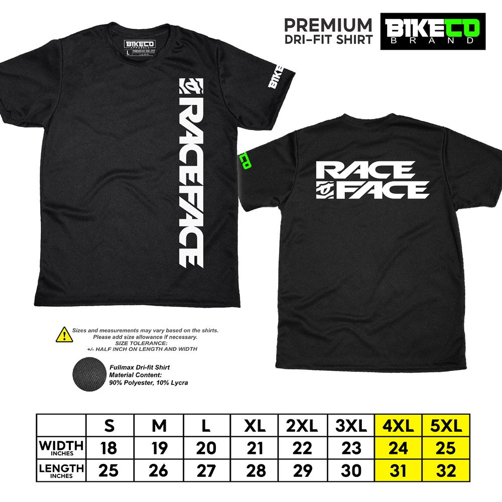 Race Face Side Print | Premium Cycling Dri-Fit Shirt - BIKECO APPARELS