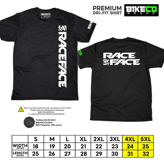 Race Face Side Print | Premium Cycling Dri-Fit Shirt - BIKECO APPARELS