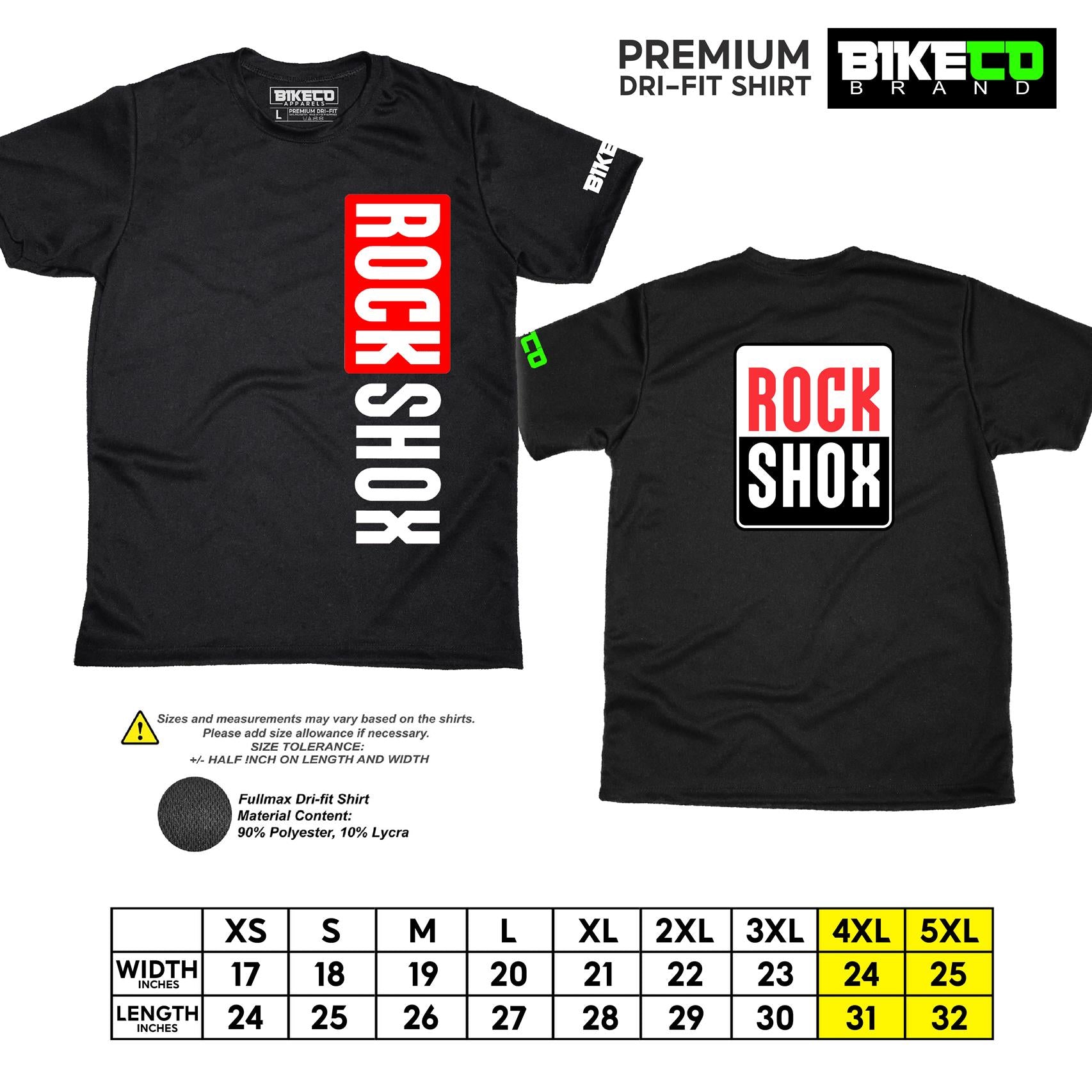 Rock Shox Side Print | Premium Cycling Dri-Fit Shirt - BIKECO APPARELS