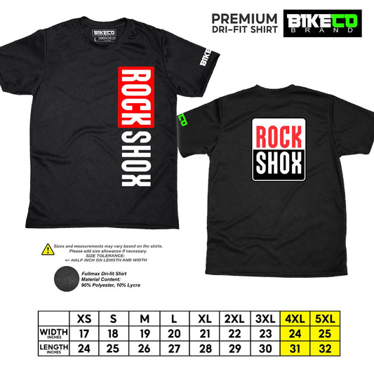 Rock Shox Side Print | Premium Cycling Dri-Fit Shirt - BIKECO APPARELS
