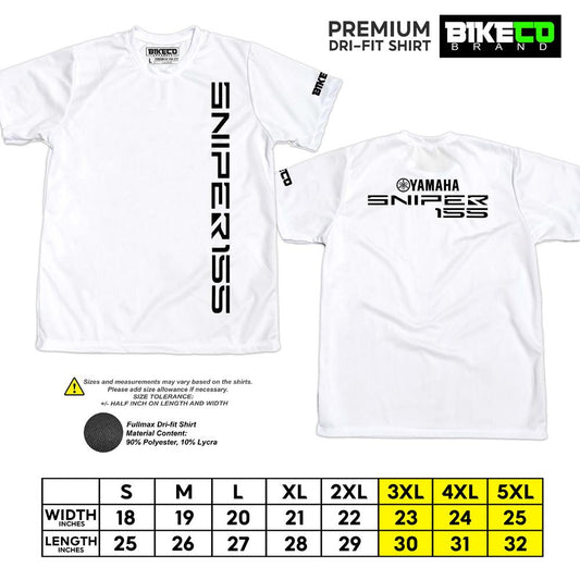 Sniper 155 Side Print | Premium Riding Dri-Fit Shirt - BIKECO APPARELS