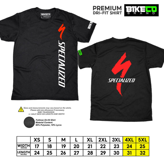 Specialized Side Print | Premium Cycling Dri-Fit Shirt - BIKECO APPARELS