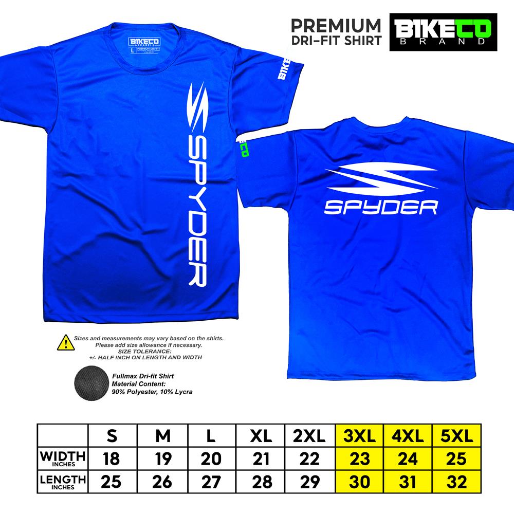 Spyder Side Print | Premium Riding Dri-Fit Shirt - BIKECO APPARELS