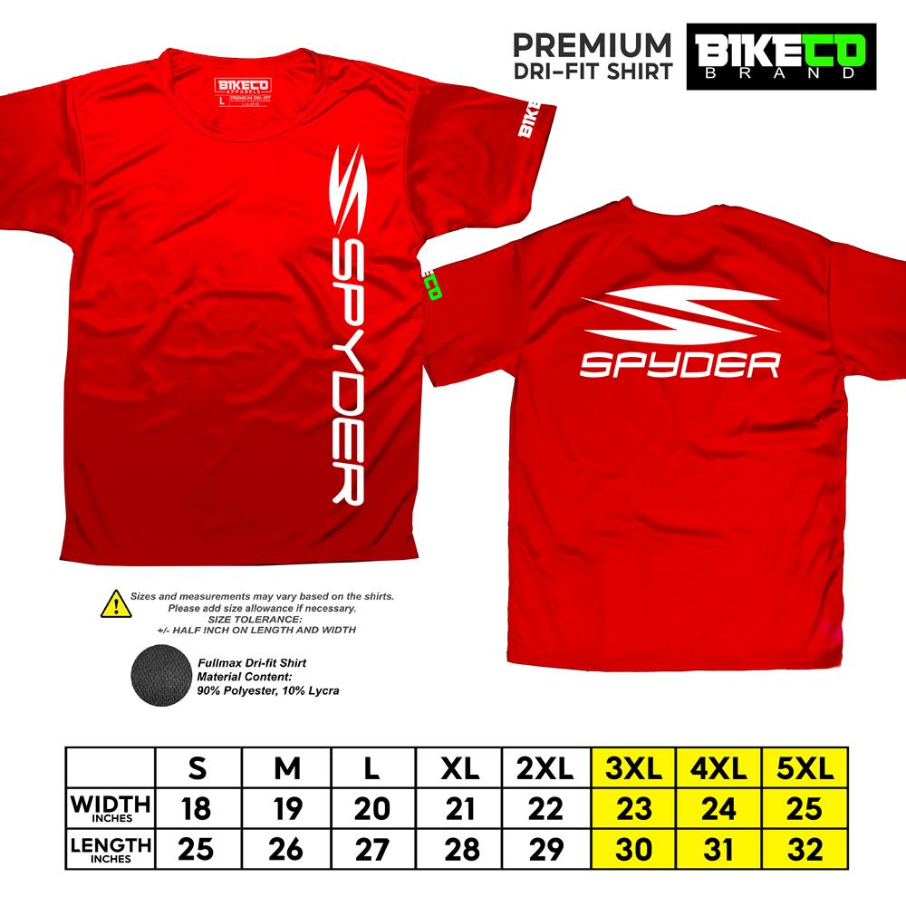 Spyder Side Print | Premium Riding Dri-Fit Shirt - BIKECO APPARELS