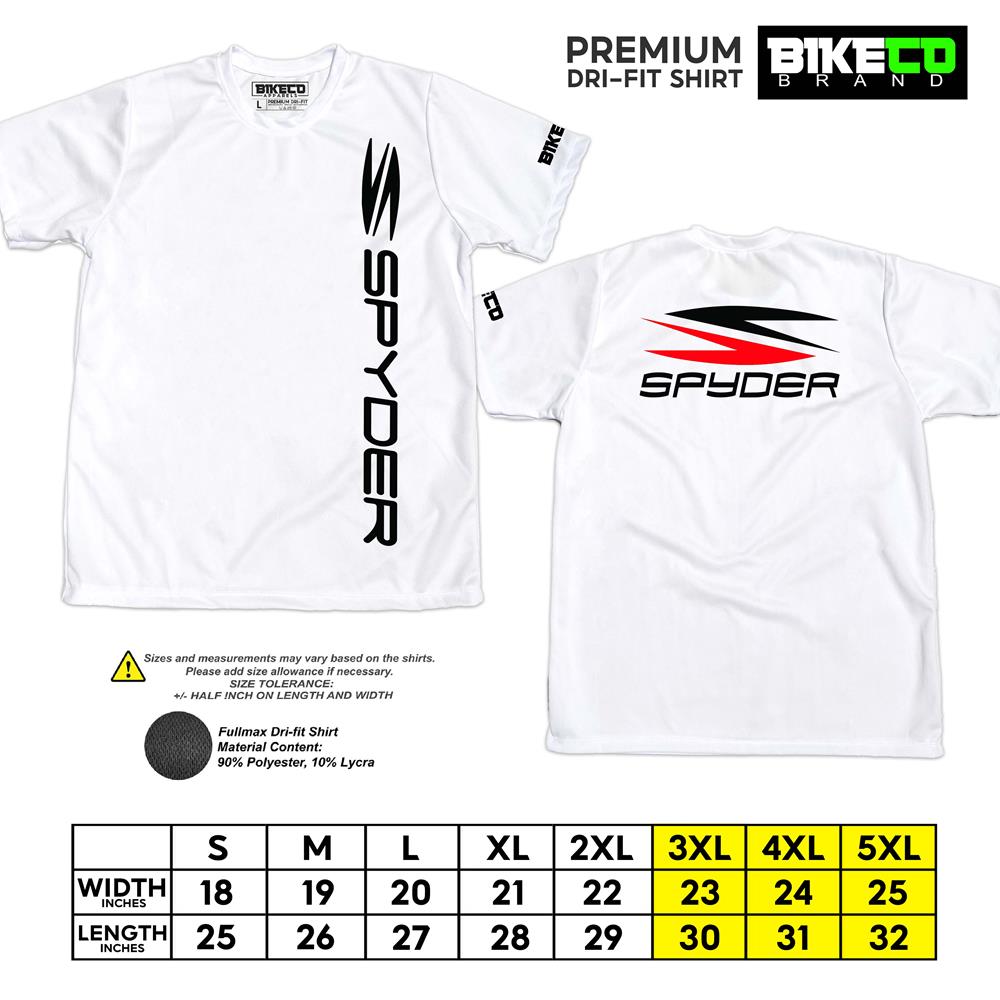 Spyder Side Print | Premium Riding Dri-Fit Shirt - BIKECO APPARELS