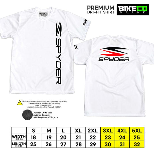 Spyder Side Print | Premium Riding Dri-Fit Shirt - BIKECO APPARELS