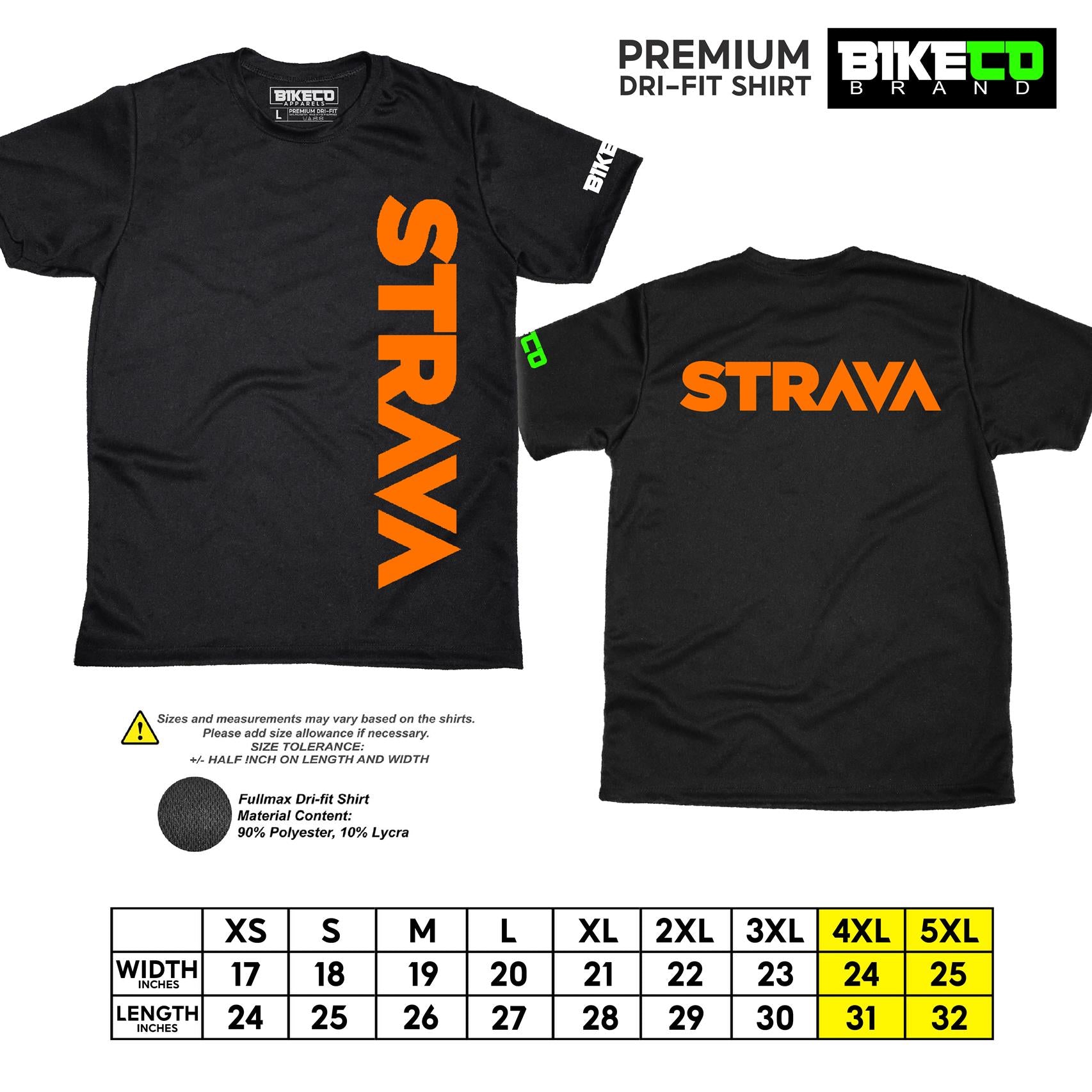 Strava Side Print | Premium Cycling Dri-Fit Shirt - BIKECO APPARELS