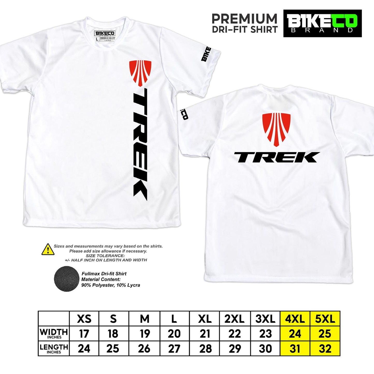 Trek Side Print | Premium Cycling Dri-Fit Shirt - BIKECO APPARELS